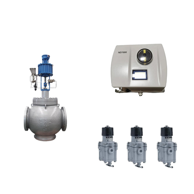 Válvula de control neumático chino con Neles original inteligente ND7000 posicionador de válvulas y EMERSON interruptor de límite