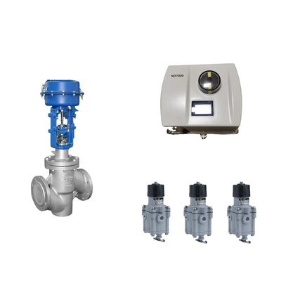 Válvula de control neumático chino con Neles original inteligente ND7000 posicionador de válvulas y EMERSON interruptor de límite