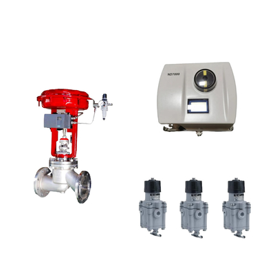 Válvula de control neumático chino con Neles original inteligente ND7000 posicionador de válvulas y EMERSON interruptor de límite