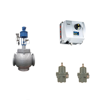 Válvula de control neumático chino con Neles ND9000 posicionador de válvula inteligente con regulador de filtro Fisher 67CFR