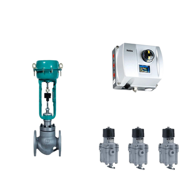 Válvula de control neumático chino con Neles ND9000 posicionador de válvula inteligente con regulador de filtro Masoneilan 78-40