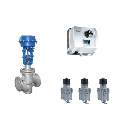 Válvula de control neumático chino con Neles ND9000 posicionador de válvula inteligente con regulador de filtro Masoneilan 78-40