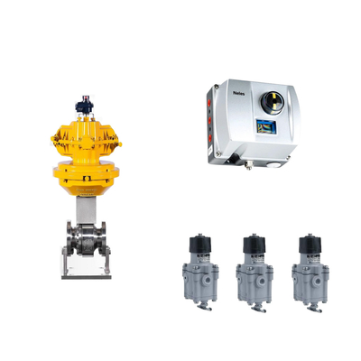 Válvula de control neumático chino con Neles ND9000 posicionador de válvula inteligente con regulador de filtro Masoneilan 78-40