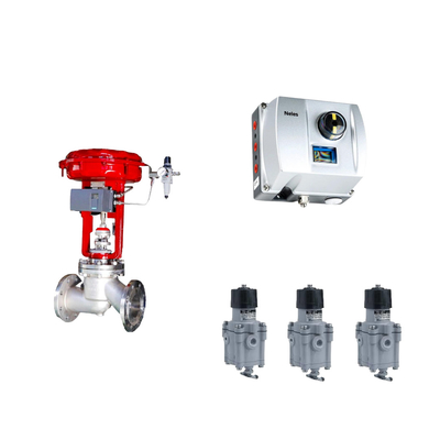 Válvula de control neumático chino con Neles ND9000 posicionador de válvula inteligente con regulador de filtro Masoneilan 78-40