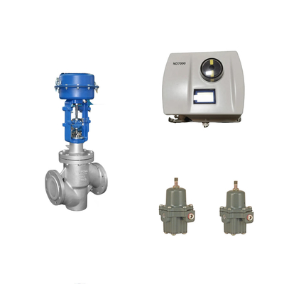 Válvula de control neumático china con posicionador de válvulas Neles ND7000 inteligente y regulador de filtros Fisher 67CFR