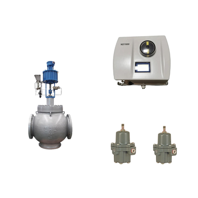 Válvula de control neumático china con posicionador de válvulas Neles ND7000 inteligente y regulador de filtros Fisher 67CFR