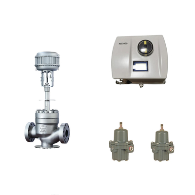 Válvula de control neumático china con posicionador de válvulas Neles ND7000 inteligente y regulador de filtros Fisher 67CFR
