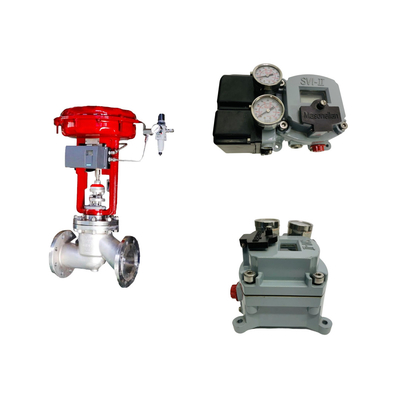 Válvula de control neumático chino con posicionador de válvulas Masoneilan SVI2-21123121 y válvula de solenoide ASCO
