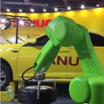 Fanuc Brazo robótico de 6 ejes CRX-20iA/L con tren guía de robot CNGBS para el manejo como robot cobot