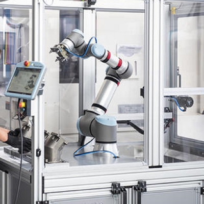 Robot colaborativo de alta carga útil UR 16e con carga útil de 16 kg de 6 ejes como robot cobot para empacar