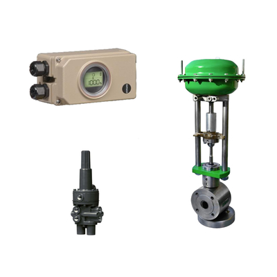 Válvula de control neumático chino con posicionador de válvula Samson 3730-3 y válvulas de viaje de detección de presión Fisher 377