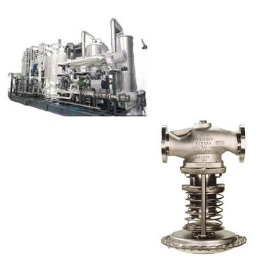 Deslizamiento de gas natural con Samson 41-23 válvula reductora de presión automática de acero inoxidable