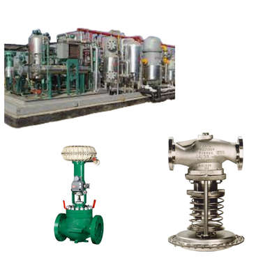 Deslizamiento de gas natural con Samson 41-23 válvula reductora de presión automática de acero inoxidable