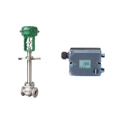 Samson 3725 posicionador electropneumático y Burkert Tipo 5404 válvula de solenoide se utilizan para la válvula de control