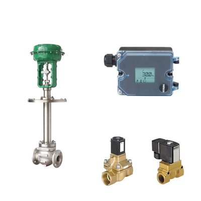 Samson 3725 posicionador electropneumático y Burkert Tipo 5404 válvula de solenoide se utilizan para la válvula de control