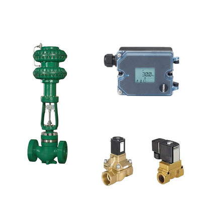 Samson 3725 posicionador electropneumático y Burkert Tipo 5404 válvula de solenoide se utilizan para la válvula de control