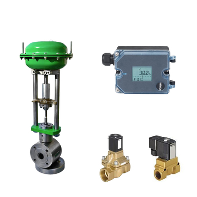 Samson 3725 posicionador electropneumático y Burkert Tipo 5404 válvula de solenoide se utilizan para la válvula de control