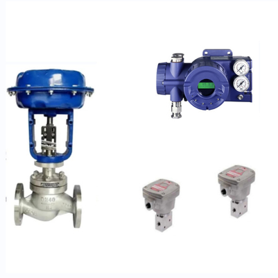 Válvula inteligente de posicionamiento de FOXBORO SRD960 y válvula de solenoide de Burkert para válvula de control neumático chino