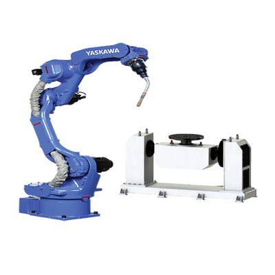 Robot de brazo de 6 ejes Yaskawa AR1440 con posicionador de soldadura CNGBS para automatización de robot de soldadura de mig