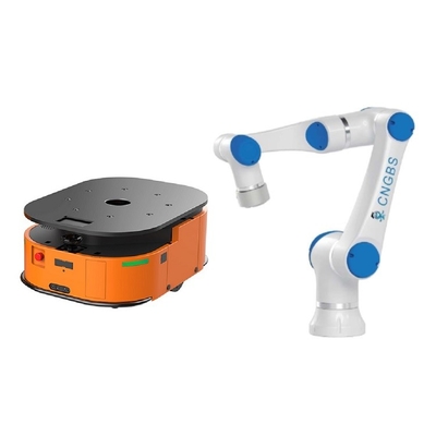 Robot AGV móvil Q2L-300A con robot cobot CNGBS para manejo automatizado de materiales como AGV