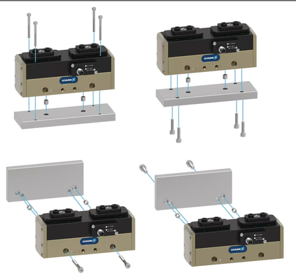 SCHUNK PHL 25-045 Sistema de agarre Partes de robots industriales Fuerza de cierre de 500 N