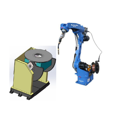 Robot industrial AR1440 con 12 kg de carga útil, antorchas de soldadura con posicionador como máquina de soldadura láser