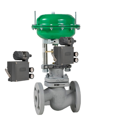 Válvula de control con FISHER 3582I DVC6200 posicionador de válvula con alta temperatura resistente a 2/2-Way diafragma en stock