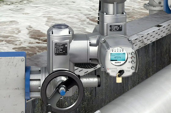 Válvula eléctrica Cinese con actuador eléctrico Auma proveedor de stock para el control eléctrico Vavle