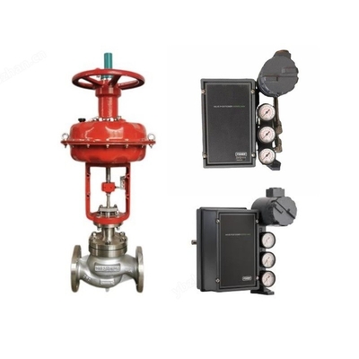 Con precisión de estrangulamiento Fisher 3620J posicionador de válvula electro neumática con regulador de Fisher y válvula de solenoide ASCO