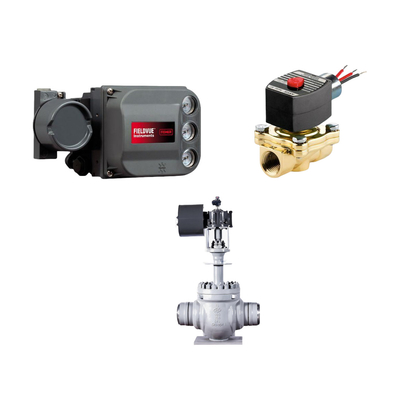 China famosa válvula de control con FISHER DVC6200 posicionador de válvula inteligente y ASCO sombrero rojo solenoide 1/4 '