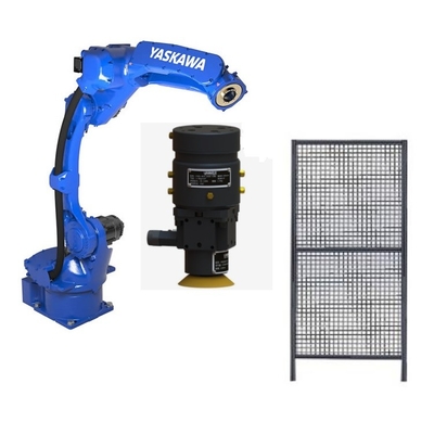 Brazo robótico de 6 ejes Yaskawa GP12 con cabeza de molienda y cerca de CNGBS para robots de molienda CNC