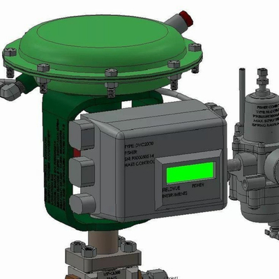 Control de la presión / flujo Deslizamiento con control de Fisher ET/EZ Y 657/667 Actuadores neumáticos DVC6200 posicionador de válvula