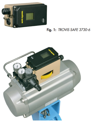 Samson 3730-6 posicionador con comunicación HART y sensores de presión válvula de solenoide de las series 3730 y 3701