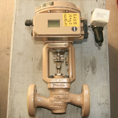 Válvula de control Samson 3241 y actuador neumático de 3271-750 centímetros cuadrados con posicionador de válvula 3730-4
