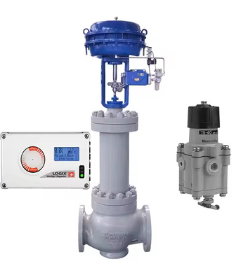 Válvula de control neumático con Flowserve Logix 520MD posicionador para el control de válvulas
