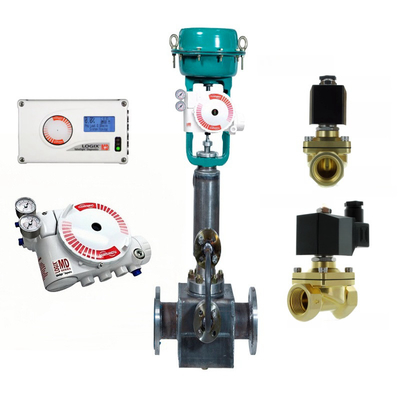 Posicionador digital de válvula de servicio de flujo original y nuevo 3200MD con válvula solenoide ASCO 210