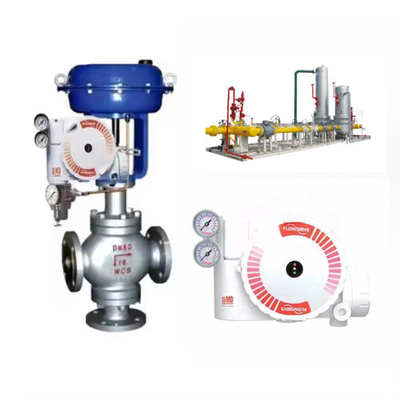 Válvula de control neumático con posicionador de flujo Logix serie 3200 y válvulas de solenoide Burkert