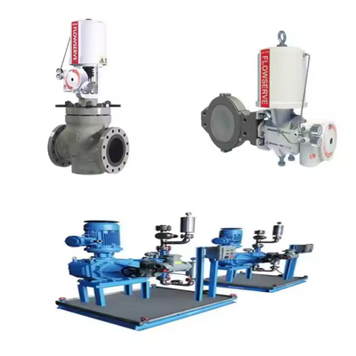 Válvula de control de alta presión con Flowserve Logix 3200MD posicionador HART digital y EMERSON ASCO210 2 Válvula de solenoide de vía