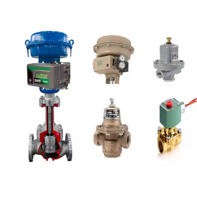 Válvula reguladora de presión Fisher MR95 y posicionador DVC2000 y actuador neumático Samson 3277 como piezas de válvulas neumáticas