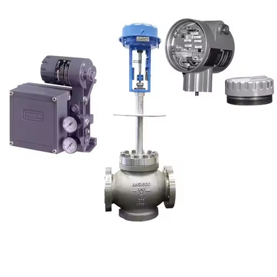 Válvula de control de flujo con 4211 Transmisor posicionador y Fisher 3582i Válvula Pisitoner y Neles ND9000