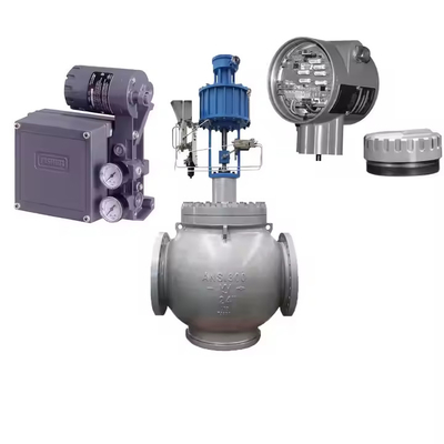 Válvula de control de flujo con 4211 Transmisor posicionador y Fisher 3582i Válvula Pisitoner y Neles ND9000