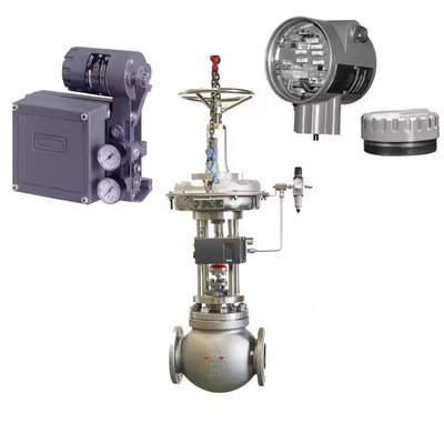Válvula de control de flujo con 4211 Transmisor posicionador y Fisher 3582i Válvula Pisitoner y Neles ND9000