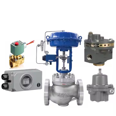 Wuzhong ATS válvula de control neumático con regulador de filtro 67CFR y Fisher DVC2000 válvula posicionador
