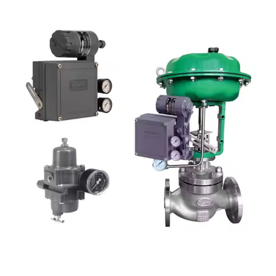 Fisher 3582i Posicionador de válvulas electro-pneumáticas y Fisher 67CFR regulador de filtro de aire proveedor de stock con válvula de control neumático