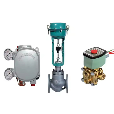 Componentes de válvulas chinas con posicionador de válvulas Masoneilan SVI1000 y válvula de solenoide ASCO 210