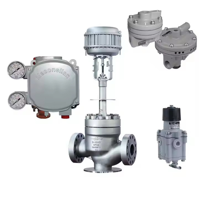 Válvula de control chino DN150 Y Masoneilan SVI1000 Localizador BR200 BR400 Amplificador neumático 78-40 Válvula reductora de presión