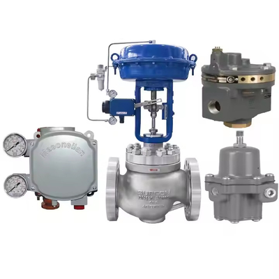 Válvula de control chino DN150 Y Masoneilan SVI1000 Localizador BR200 BR400 Amplificador neumático 78-40 Válvula reductora de presión