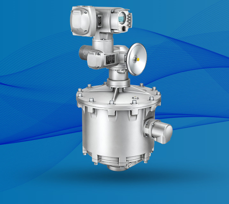 La válvula de control de caudal está equipada con el dispositivo de seguridad contra fallos del interruptor del actuador de la válvula Auma FQM/FQMEx