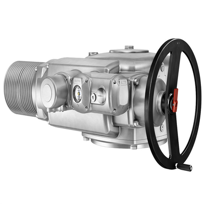 El skid de control de presión/flujo está equipado con actuador eléctrico SAR 07.2/SAR 16.2 Auma y unidad de control AC/AM