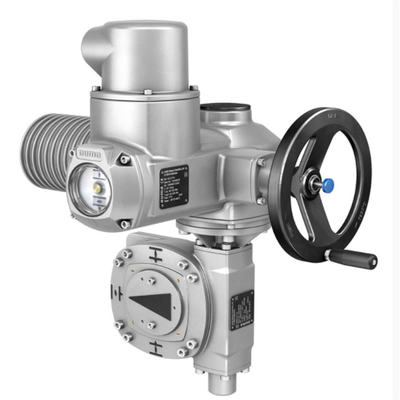 Control de presión/flujo Deslizamiento con actuador eléctrico Auma SA/SQ y caja de cambios de múltiples rotaciones GK/GST/GHT